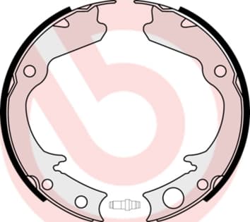 BREMBO Sada brzd. čeľustí parkov. brzdy S78508 1