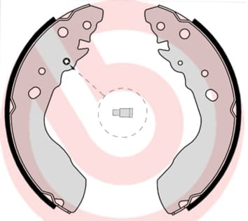 BREMBO Sada brzdových čeľustí S79522 1