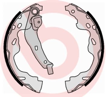 BREMBO Sada brzdových čeľustí S83509 1