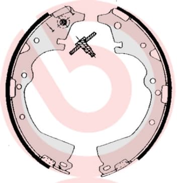 BREMBO Sada brzdových čeľustí S83511 1