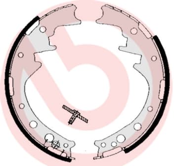 BREMBO Sada brzdových čeľustí S83521 1
