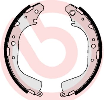 BREMBO Sada brzdových čeľustí S83530 1