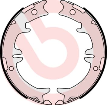 BREMBO Sada brzd. čeľustí parkov. brzdy S83542 1
