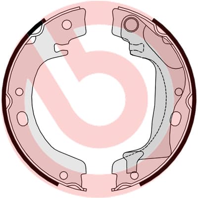 BREMBO Sada brzd. čeľustí parkov. brzdy S83560 1