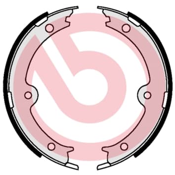 BREMBO Sada brzd. čeľustí parkov. brzdy S83564 1