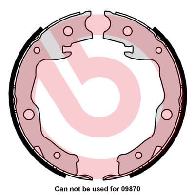 BREMBO Sada brzd. čeľustí parkov. brzdy S83568 1