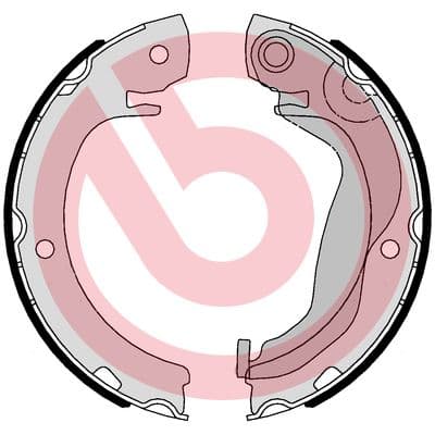 BREMBO Sada brzd. čeľustí parkov. brzdy S83569 1
