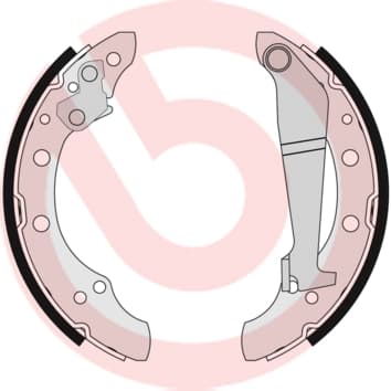 BREMBO Sada brzdových čeľustí S85508 1