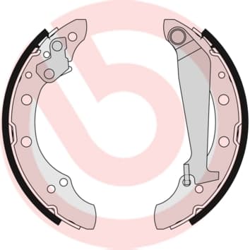 BREMBO Sada brzdových čeľustí S85511 1