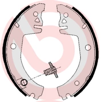 BREMBO Sada brzdových čeľustí S85512 1