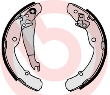 BREMBO Sada brzdových čeľustí S85516 1