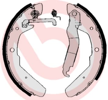 BREMBO Sada brzdových čeľustí S85517 1