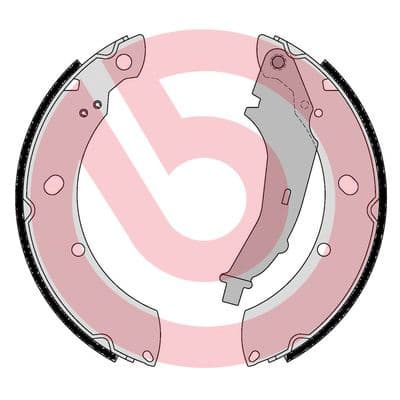 BREMBO Sada brzdových čeľustí S 85 544 1