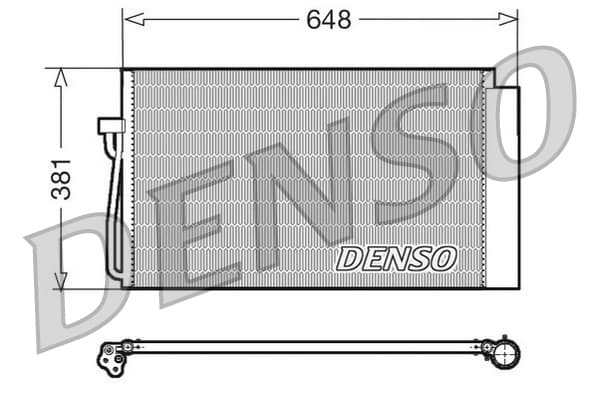 DENSO Kondenzátor klimatizácie DCN05017 1
