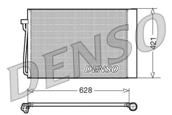 DENSO Kondenzátor klimatizácie DCN05018 1