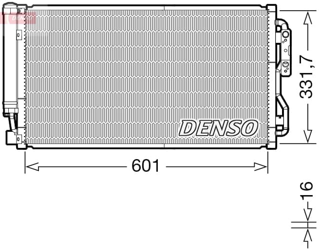 DENSO Kondenzátor klimatizácie DCN05105 1
