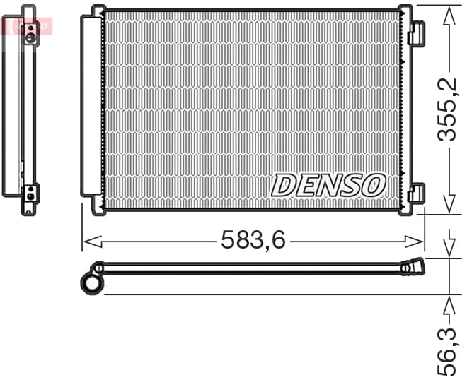 DENSO Kondenzátor klimatizácie DCN09146 1