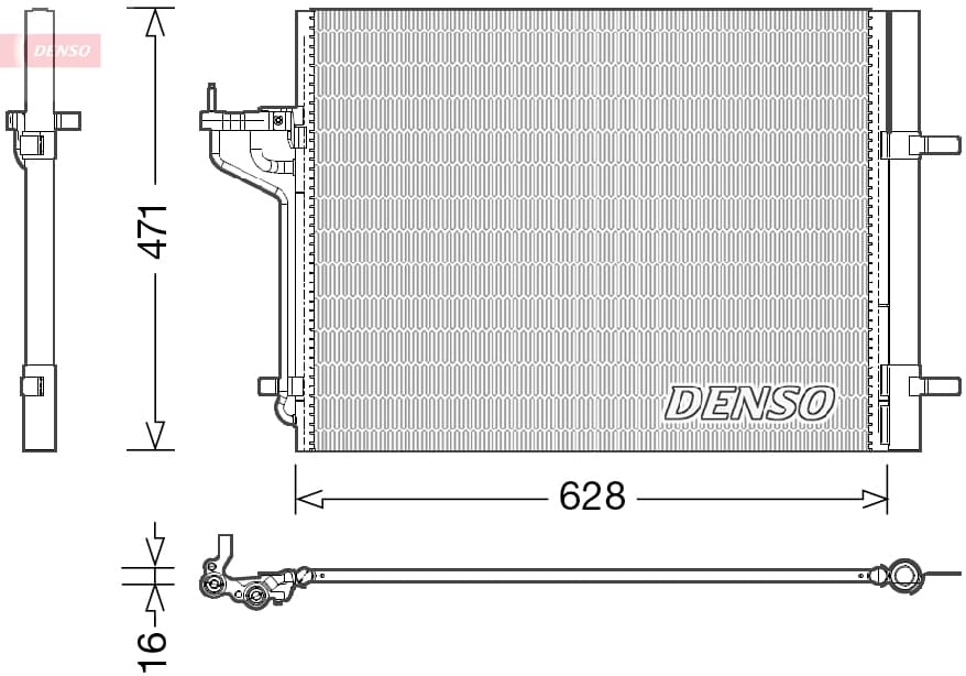 DENSO Kondenzátor klimatizácie DCN10029 1