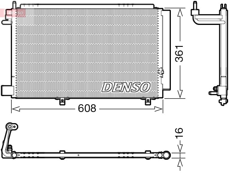 DENSO Kondenzátor klimatizácie DCN10041 1