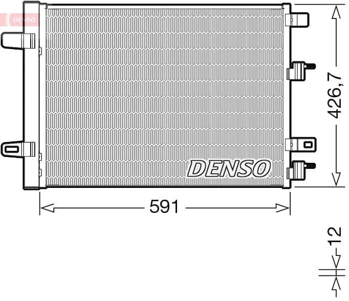 DENSO Kondenzátor klimatizácie DCN17063 1