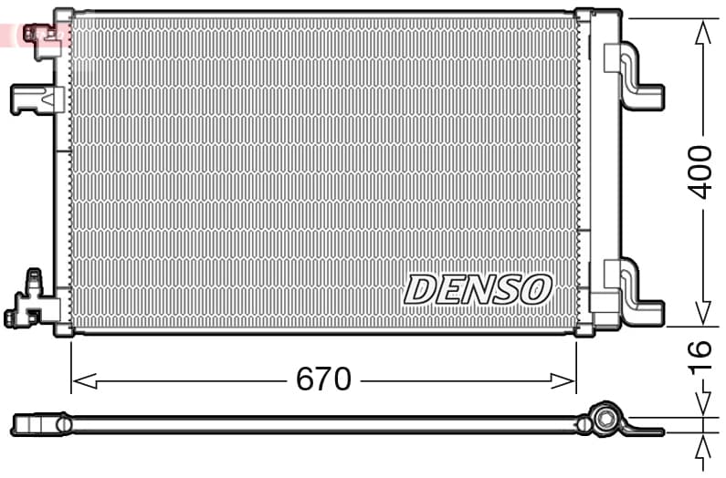 DENSO Kondenzátor klimatizácie DCN20002 1