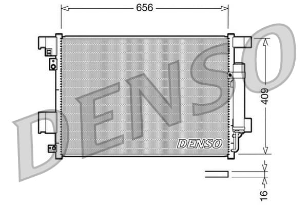 DENSO Kondenzátor klimatizácie DCN21001 1