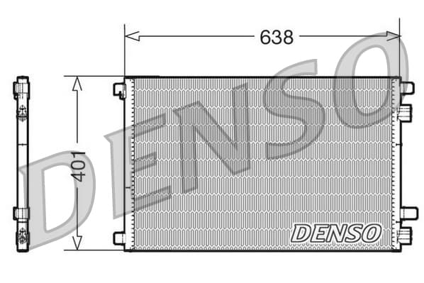DENSO Kondenzátor klimatizácie DCN23012 1