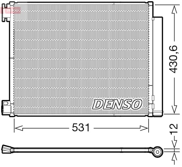 DENSO Kondenzátor klimatizácie DCN23039 1
