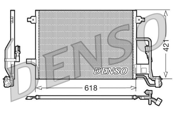 DENSO Kondenzátor klimatizácie DCN32018 1