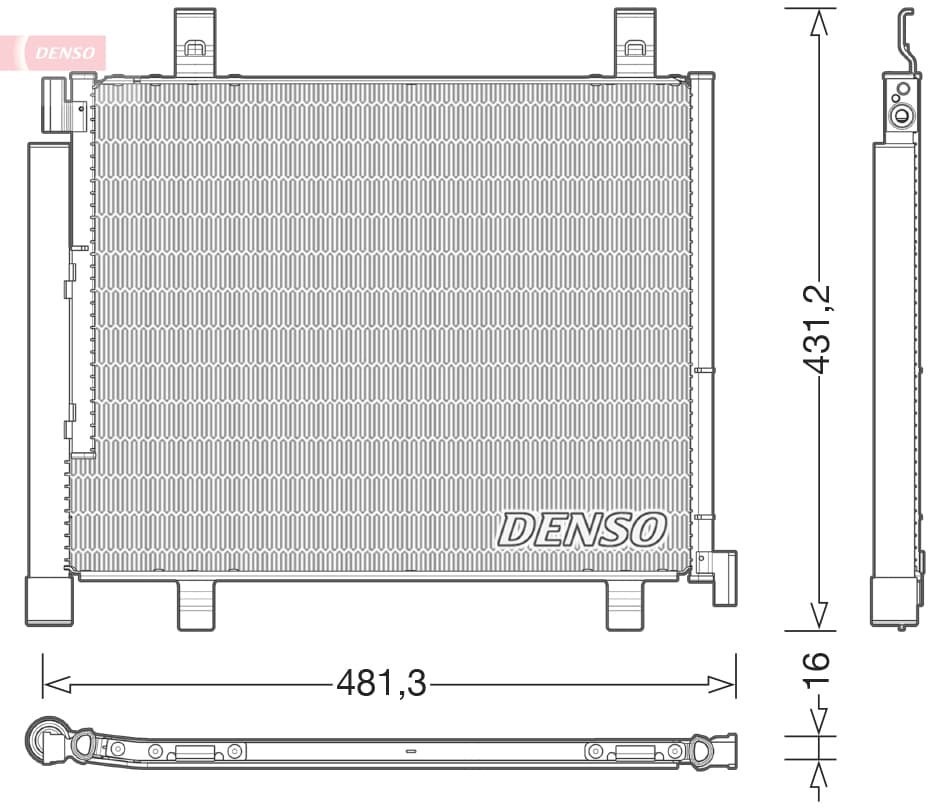 DENSO Kondenzátor klimatizácie DCN32023 1