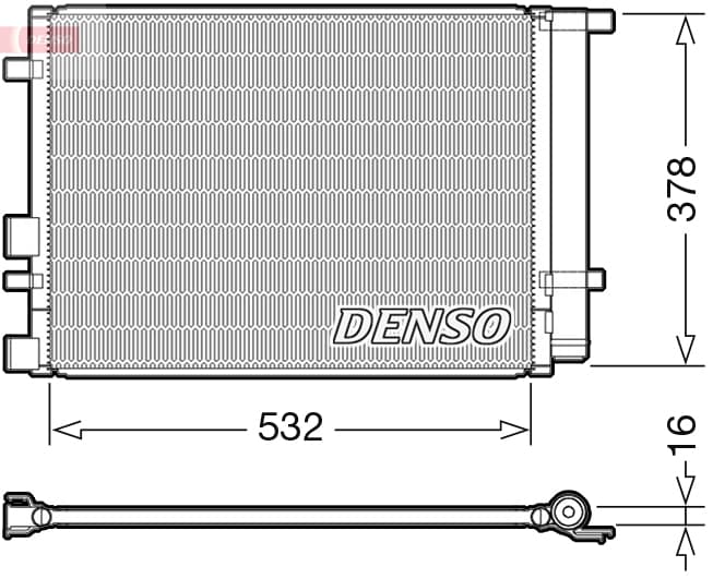 DENSO Kondenzátor klimatizácie DCN41005 1