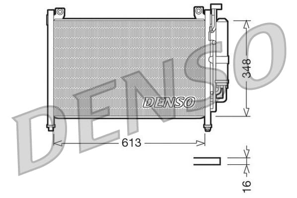 DENSO Kondenzátor klimatizácie DCN44002 1