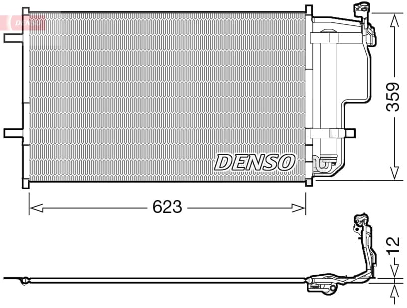 DENSO Kondenzátor klimatizácie DCN44011 1