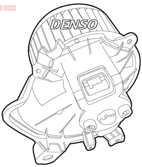 DENSO Vnútorný ventilátor DEA01010 1