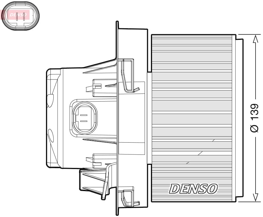 DENSO Vnútorný ventilátor DEA21012 1