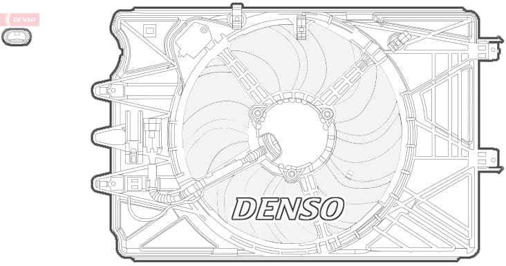 DENSO Ventilátor chladenia motora DER09069 1