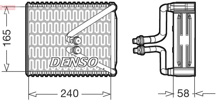 DENSO Výparník klimatizácie DEV09080 1
