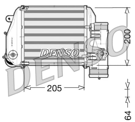 DENSO Chladič plniaceho vzduchu DIT02024 1