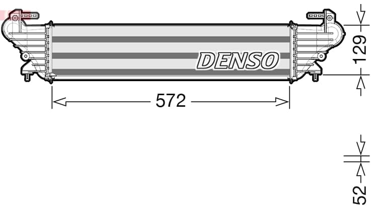 DENSO Chladič plniaceho vzduchu DIT09121 1