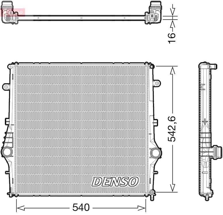 DENSO Chladič motora DRM01008 1