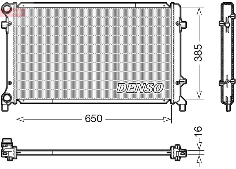 DENSO Chladič motora DRM02014 1