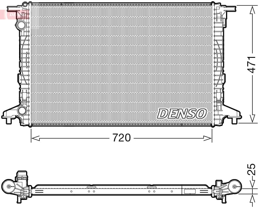 DENSO Chladič motora DRM02043 1