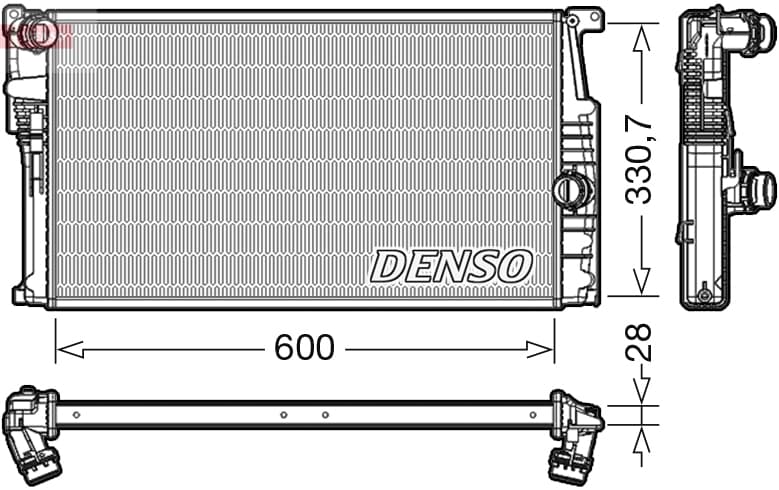 DENSO Chladič motora DRM05015 1