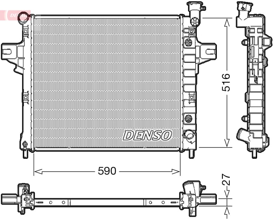 DENSO Chladič motora DRM06031 1