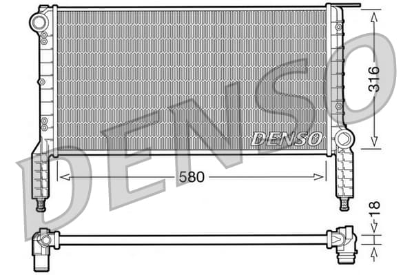 DENSO Chladič motora DRM09063 1