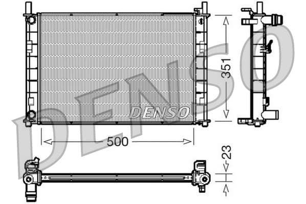 DENSO Chladič motora DRM10046 1