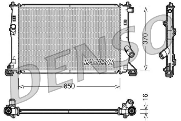 DENSO Chladič motora DRM10076 1
