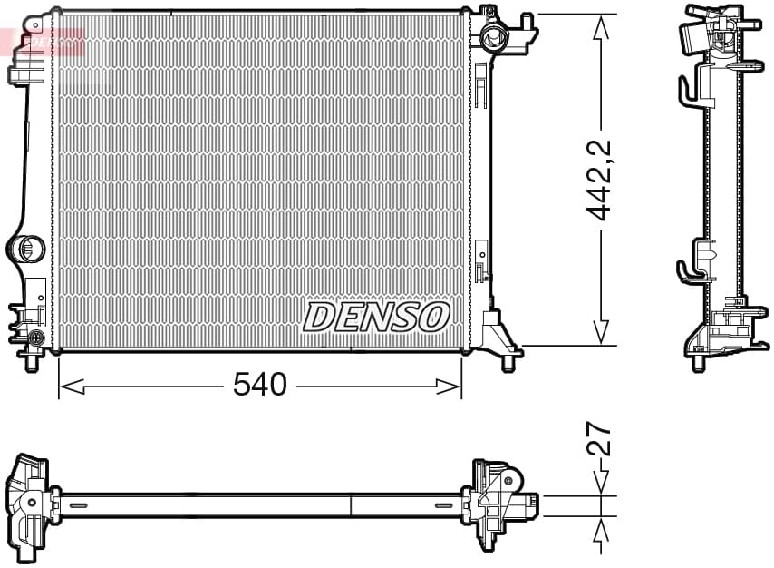 DENSO Chladič motora DRM23115 1