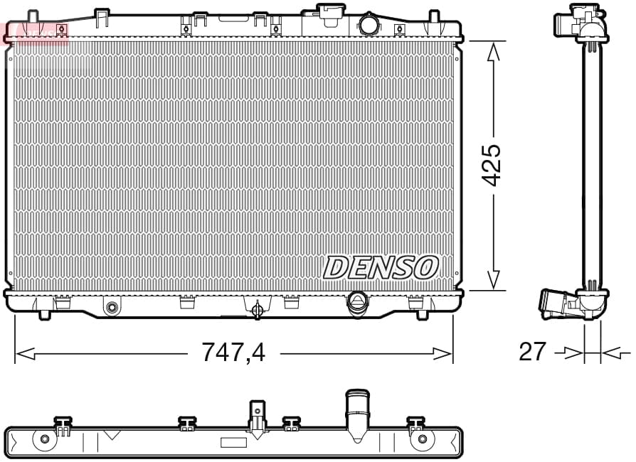 DENSO Chladič motora DRM40052 1
