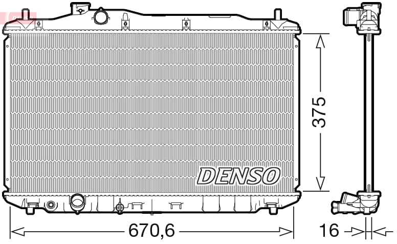 DENSO Chladič motora DRM40105 1